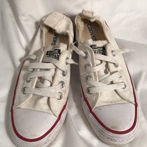 Women's White Converse Chuck Taylors - Size 6